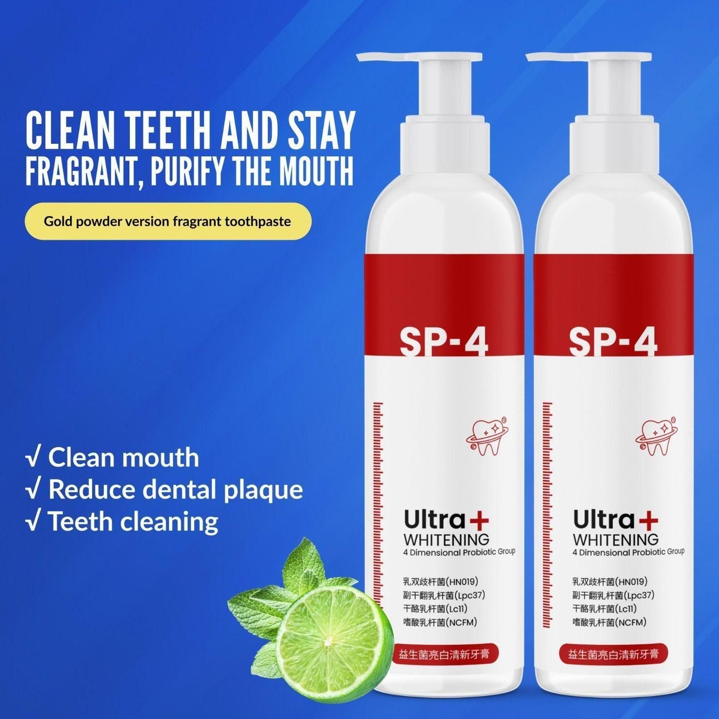 SP-4 Ultra+ Whitening Teeth – Buy 1 Get 1 Free (Pack of 2)